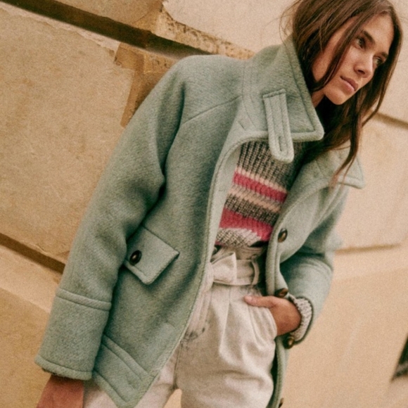 Sezane Jackets & Blazers - Sezane Léo Wool Short Coat